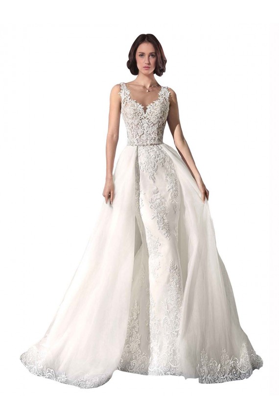 Usine Blanc Sirène Tulle Dentelle Robes de mariée