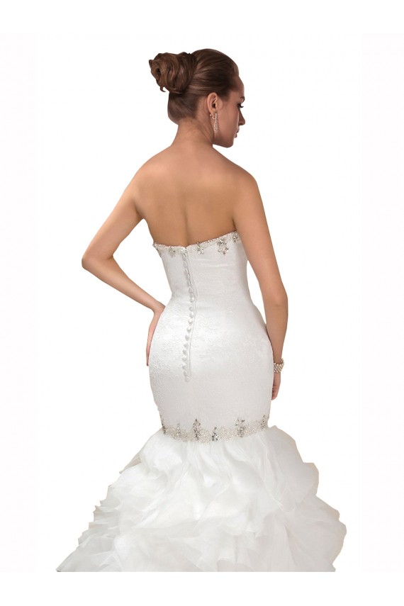Usine Blanc Sirène Tulle Robes de mariée