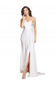 Usine Blanc Trapèze Satiné Soyeux Robes de mariée