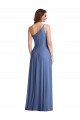 Usine Bleu Windsor Trapèze Mousseline Longue Formelles Robes demoiselle d'honneur / Robes de soirée
