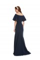 Usine Bleu marine foncé Sirène Épaule Dénudée Crêpe Stretch Longue Formelles Robes demoiselle d'honneur / Robes de soirée / Robes de bal