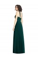 Usine Evergreen Trapèze Licou Mousseline Longue Robes demoiselle d'honneur