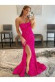 Usine Fourreau Sans bretelle Balayage train Paillettes Velours Longue Robes de bal