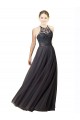 Usine Gris ardoise Trapèze Tulle Dentelle Longue Robes demoiselle d'honneur