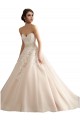 Usine Ivoire & Champagne Princesse Col V Traîne cathédrale Tulle Dentelle Robes de mariée