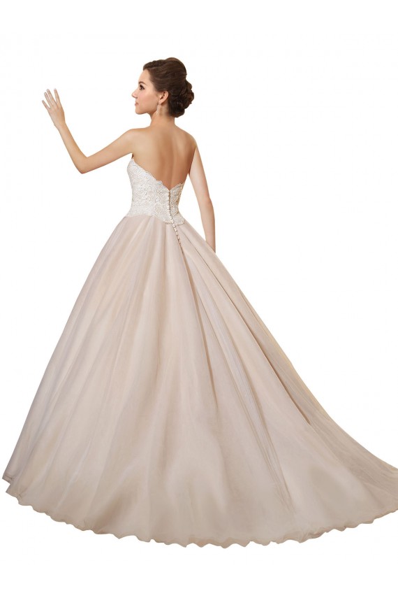 Usine Ivoire & Champagne Princesse Tulle Dentelle Robes de mariée