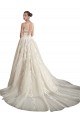 Usine Ivoire & Champagne Trapèze Illusion Tulle Robes de mariée