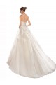 Usine Ivoire & Champagne Trapèze Sans bretelle Tulle Dentelle Robes de mariée