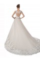 Usine Ivoire & Champagne Trapèze Tulle Dentelle Robes de mariée