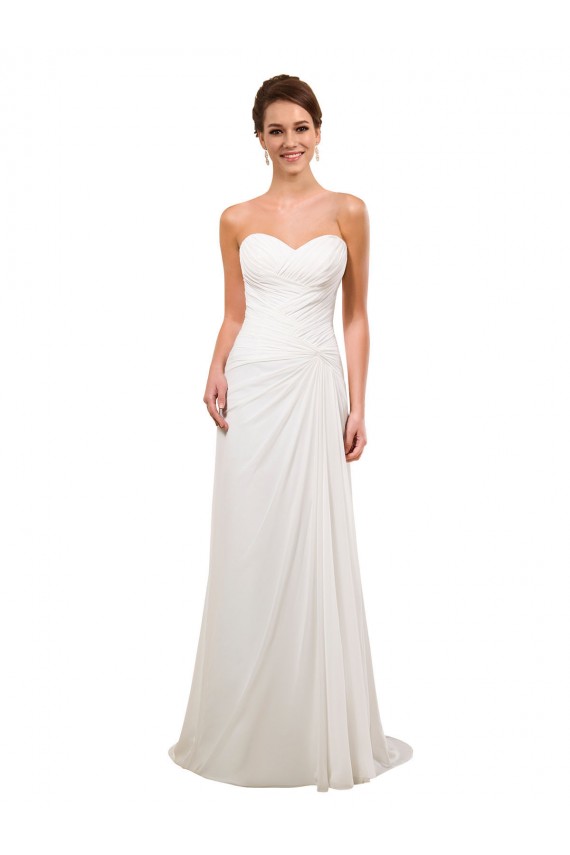 Usine Ivoire Fourreau Mousseline Robes de mariée