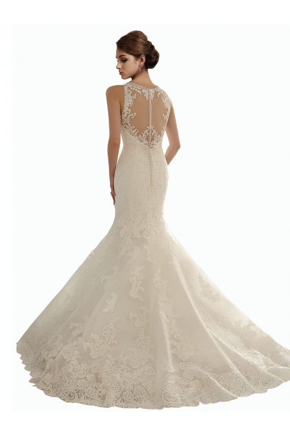 Usine Ivoire Sirène Illusion Dentelle Robes de mariée