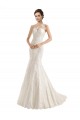 Usine Ivoire Sirène Illusion Dentelle Robes de mariée