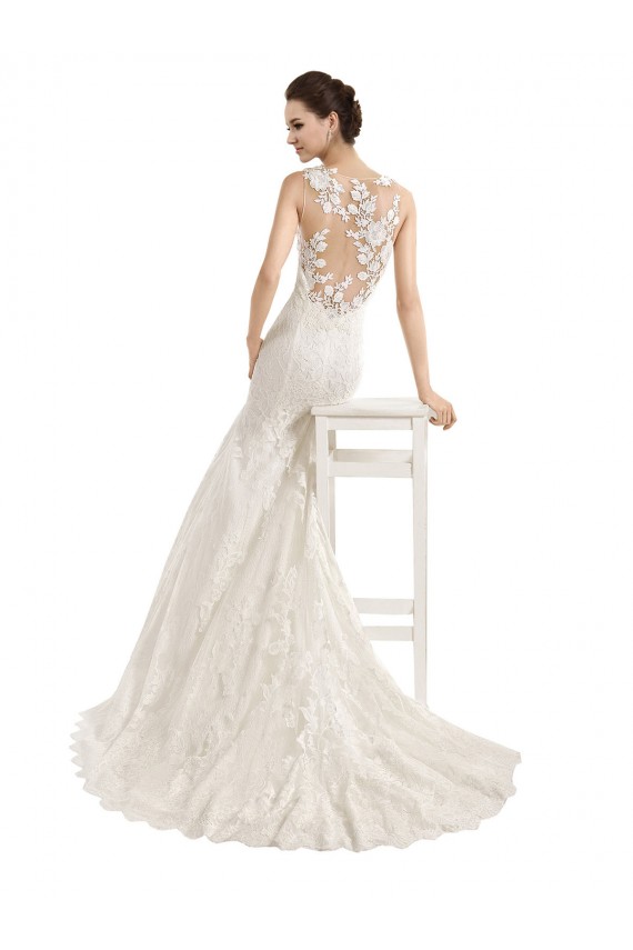 Usine Ivoire Sirène Illusion Dentelle Robes de mariée