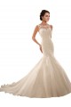 Usine Ivoire Sirène Illusion Tulle Dentelle Robes de mariée