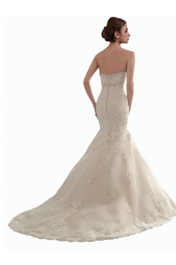 Usine Ivoire Sirène Tulle Dentelle Classique Robes de mariée