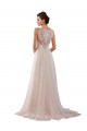 Usine Ivoire Trapèze Col Haut Tulle Dentelle Boho Robes de mariée