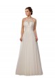 Usine Ivoire Trapèze Illusion Balayage train Tulle Robes de mariée