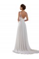 Usine Ivoire Trapèze Mousseline Classique Boho Robes de mariée