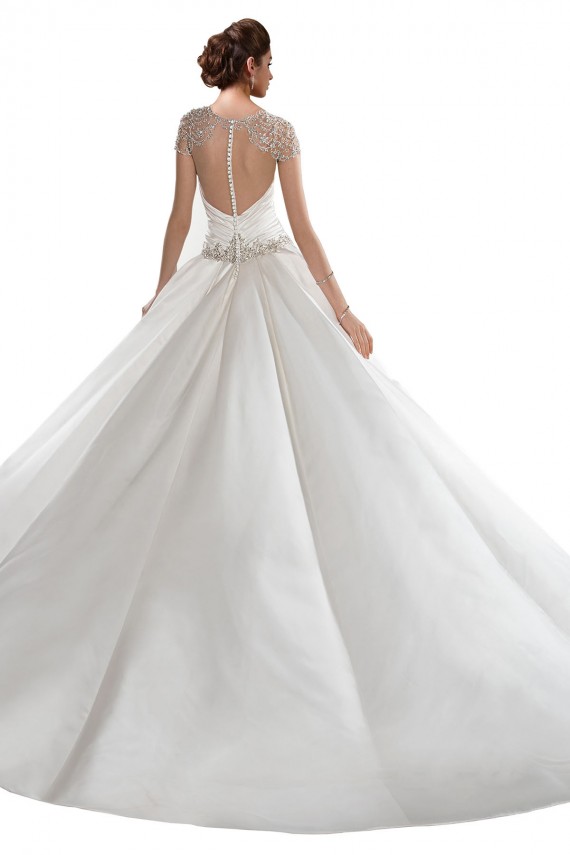 Usine Ivoire Trapèze Satiné Robes de mariée