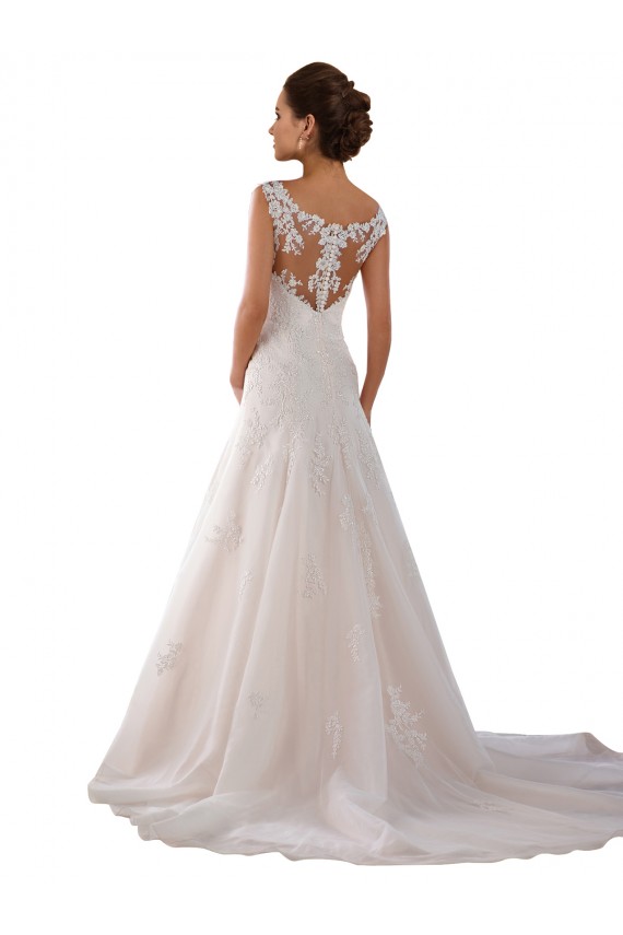 Usine Ivoire Trapèze Scoop Tulle Robes de mariée