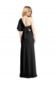 Usine Noir Fourreau Crêpe Stretch Longue Formelles Robes demoiselle d'honneur / Robes de soirée / Robes de bal