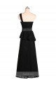 Usine Noir Sirène Satiné Longue Robes demoiselle d'honneur