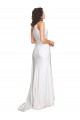 Usine Blanc Trapèze Satiné Soyeux Robes de mariée