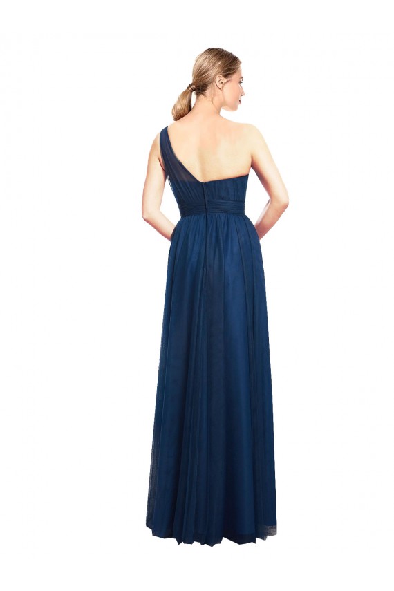 Usine Noir Trapèze Tulle Longue Robes demoiselle d'honneur