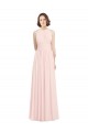 Usine Rose 42 Trapèze Licou Mousseline Longue Robes demoiselle d'honneur