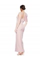 Usine Rose Fourreau Crêpe Stretch Longue Formelles Robes demoiselle d'honneur / Robes de soirée / Robes de bal