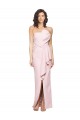 Usine Rose Fourreau Sans bretelle Crêpe Stretch Longue Formelles Robes demoiselle d'honneur / Robes de soirée / Robes de bal