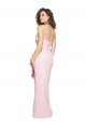 Usine Rose Fourreau Sans bretelle Crêpe Stretch Longue Formelles Robes demoiselle d'honneur / Robes de soirée / Robes de bal