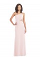 Usine Rose Trompette Crêpe Stretch Longue Formelles Robes demoiselle d'honneur / Robes de soirée / Robes de bal