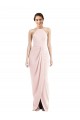 Usine Rose Trompette Licou Crêpe Stretch Longue Robes demoiselle d'honneur / Robes de bal