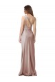 Usine Rose poussiéreux Fourreau Satiné Stretch Longue Formelles Robes demoiselle d'honneur / Robes de soirée / Robes de bal