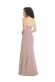 Usine Rose poussiéreux Sirène Sans bretelle Crêpe Stretch Longue Formelles Robes demoiselle d'honneur / Robes de soirée / Robes de bal