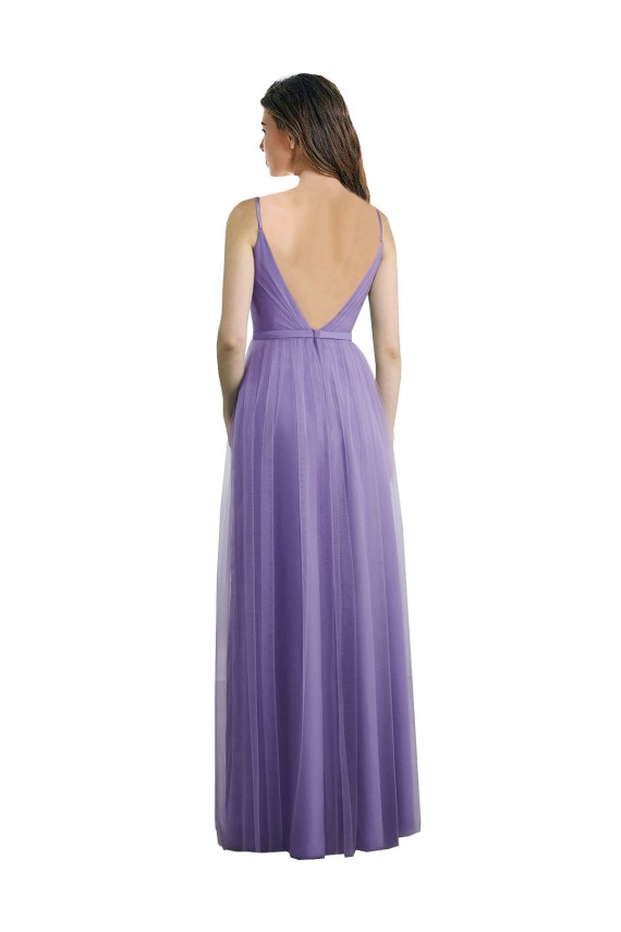 Usine Trapèze Tulle Longue Robes demoiselle d'honneur