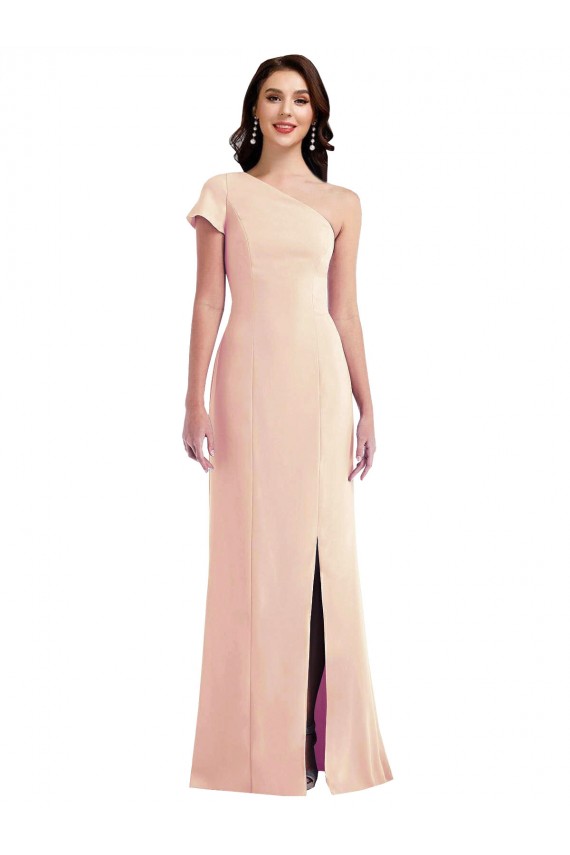 Usine Trompette Crêpe Stretch Longue Formelles Robes demoiselle d'honneur / Robes de soirée / Robes de bal