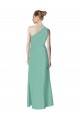 Usine Vert de jade Trapèze Mousseline Longue Robes demoiselle d'honneur