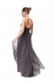 Usine Vintage Rose Trapèze Tulle Longue Robes demoiselle d'honneur
