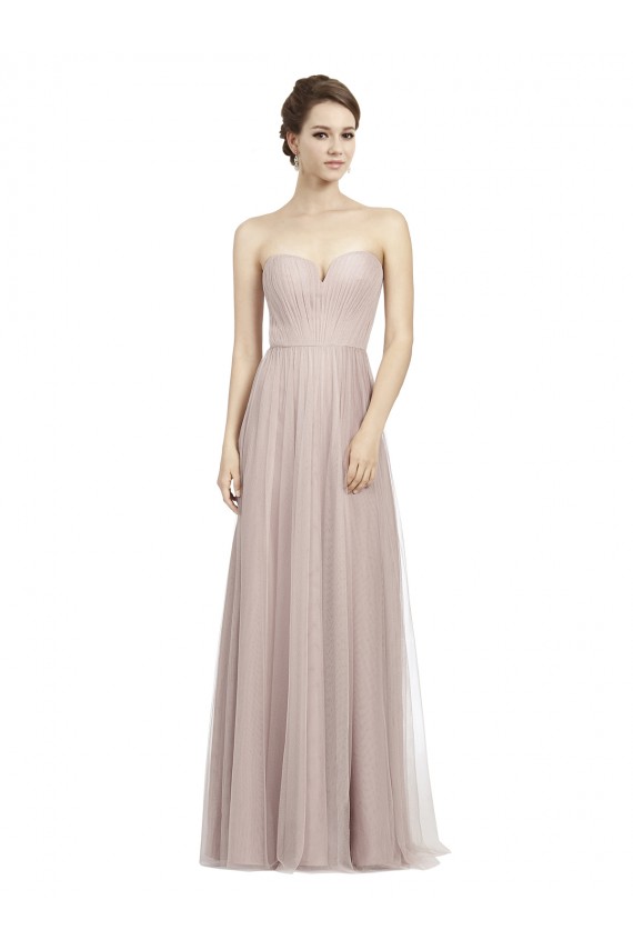Usine Vintage Rose Trapèze Tulle Longue Robes demoiselle d'honneur