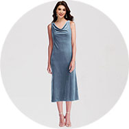 Usine Longueur midi Robes demoiselle d'honneur